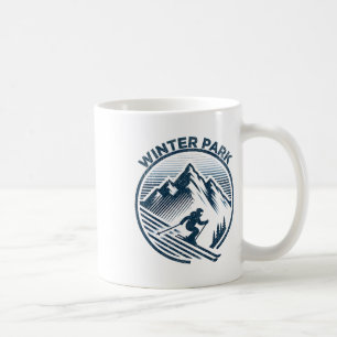 Caneca De Café Estação de esqui Winter Park Colorado Esqui de inv