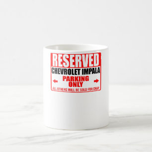 Caneca De Café estacionamento reservado chevrolet impala apenas t
