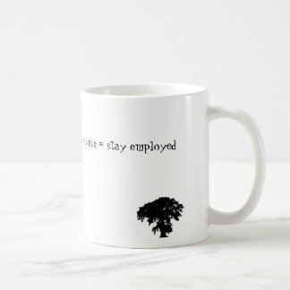 Caneca De Café estada acordada = estada empregada