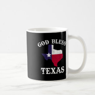 Caneca De Café Estado Americano Texas Flag Texan Deus abençoe Tex
