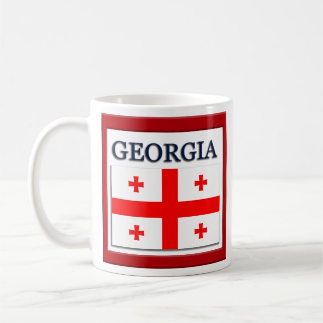 Caneca De Café Estado da Geórgia - Design (Esquerda)