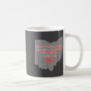 Caneca De Café Estado de Ohio Não Damos Um Pelo Michigan