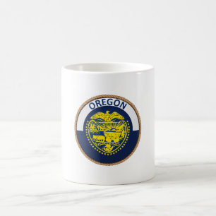 Caneca De Café Estado de selo da bandeira de Oregon