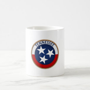 Caneca De Café Estado de selo da bandeira de Tennessee
