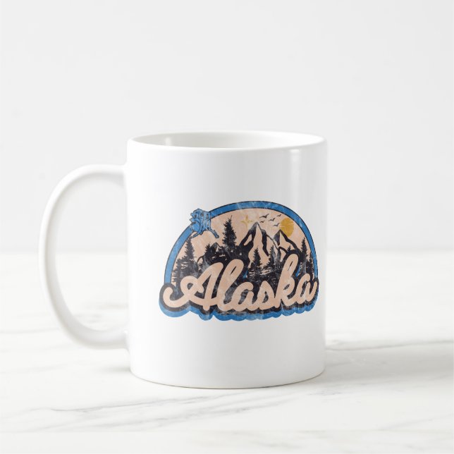 Caneca De Café Estado do Alasca (Esquerda)