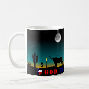 Caneca De Café Estado do deus abençoe Texas Lone Star
