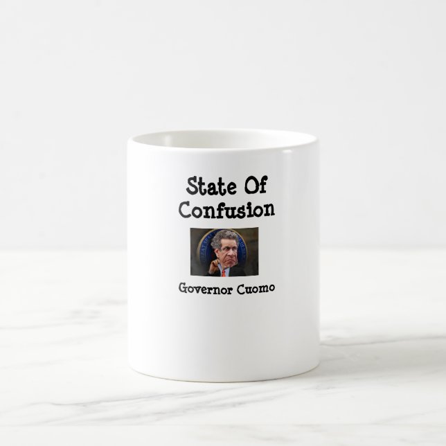Caneca De Café Estado Do Governador De Confusão Cuomo (Centro)