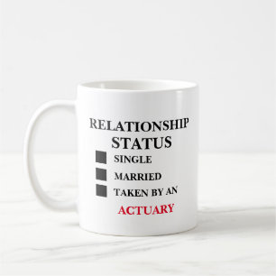 Caneca De Café Estado do Relacionamento Atuário