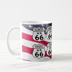 Caneca De Café Estados da rota 66