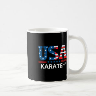 Caneca De Café Estados Unidos Bandeira Karate Usa Team Esporte Ka