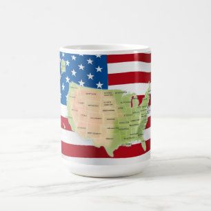 Caneca De Café Estados Unidos Da América