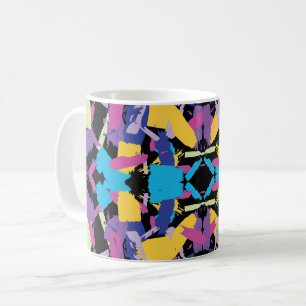 Caneca De Café Estallido Vibrante: Salpicos de Cor Aleatórios