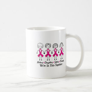 Caneca De Café Estamos Juntos, Amigos Da Família, Cancer De Mama