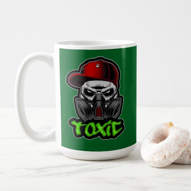 Caneca De Café Estampa Hip Hop - TOXIC - Bone (Com Donut)