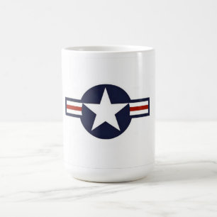 Caneca De Café Estandarte de Insígnia de Aeronave da USAF da Segu