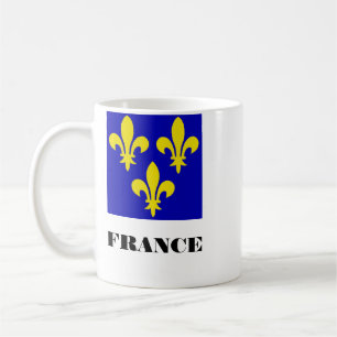 Caneca De Café Estandarte Real Francês Medieval Fidelidade Heráld