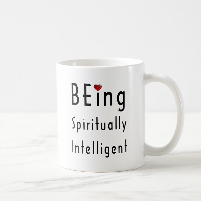 Caneca De Café Estando espiritual inteligente (Direita)