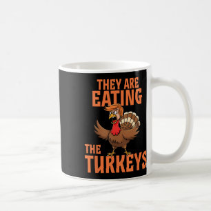 Caneca De Café Estão Comendo A Turquia Engraçada Donald Trump Tha