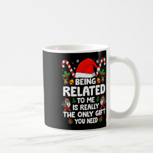 Caneca De Café Estar Relacionado A Mim Família De Natal Engraçada