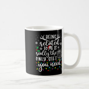 Caneca De Café Estar Relacionado A Mim Família De Natal Engraçada