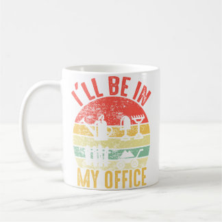 Caneca De Café Estarei No Meu Jardim De Escritório Divertido Retr
