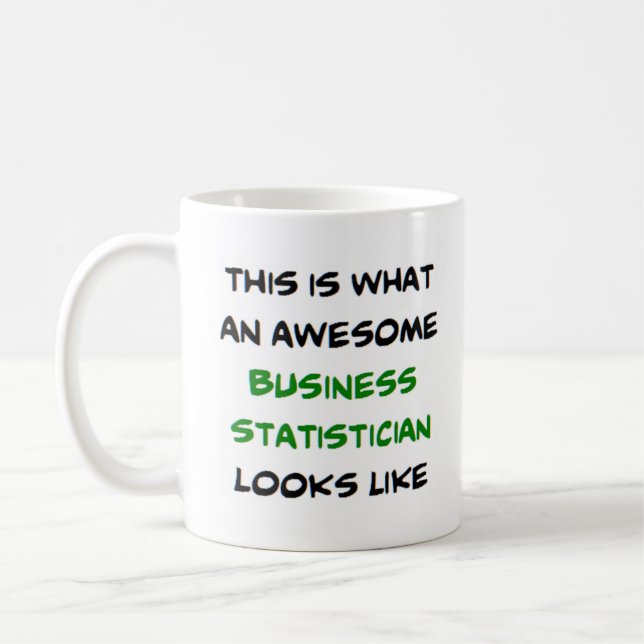 Caneca De Café estatístico de negócios, incrível (Esquerda)