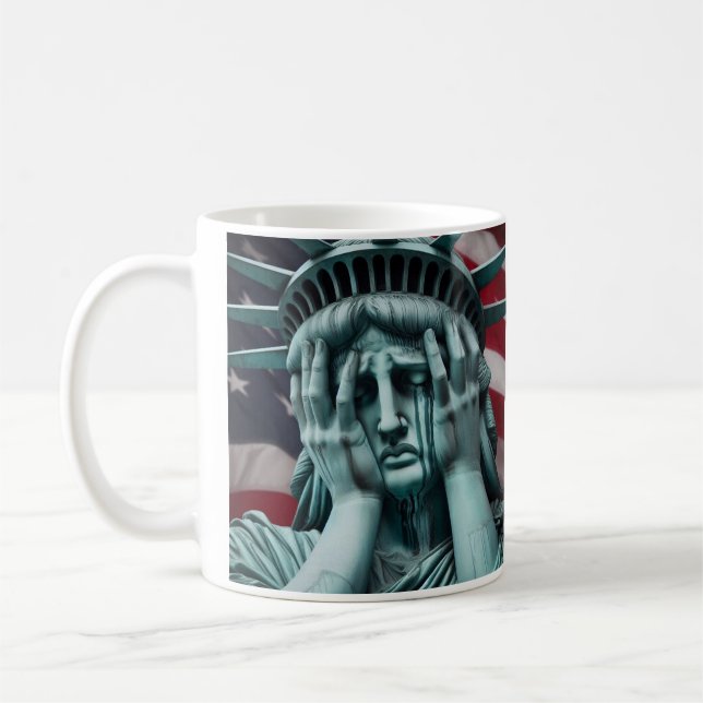 Caneca De Café Estátua da Copa do Café da Liberdade (Esquerda)