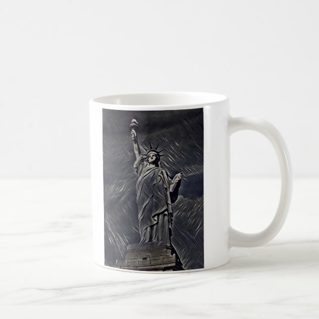 Caneca De Café Estátua da Liberdade (Direita)