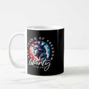 Caneca De Café Estátua da Liberdade Ck 250 Anos 1776-2026 250º