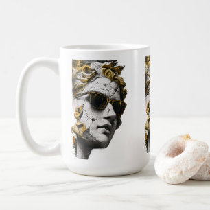 Caneca De Café Estatua Legal com Óculos de Sol – Sabedoria Antiga