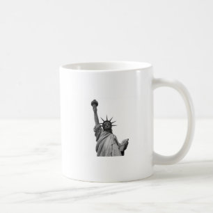Caneca De Café Estátua Negra e Branca da Liberdade