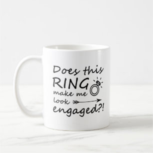 Caneca De Café Este anel faz-me olhar contratado?