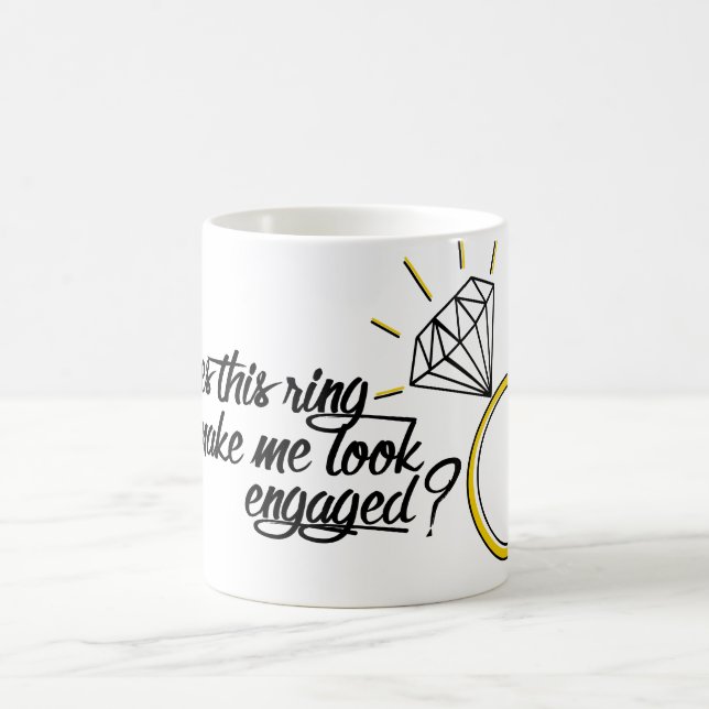 Caneca De Café Este anel faz-me olhar contratado? (Centro)