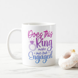 Caneca De Café Este Anel Me Faz Parecer Comprometida Diversão no 