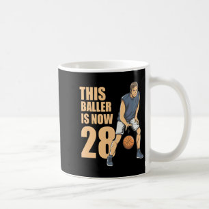 Caneca De Café Este bailarino é 28 lindo 28º basquete para menino