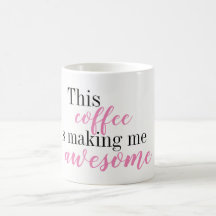 Este café está fazendo-me a caneca impressionante