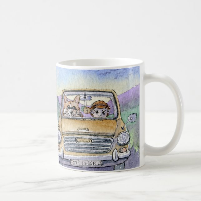 Caneca De Café Este cão do Corgi tomou seu hoomun… (Direita)