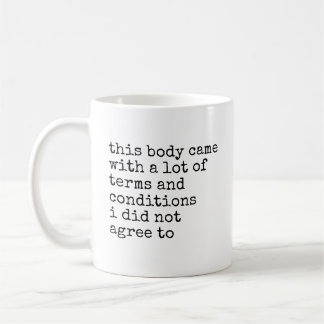 Caneca De Café Este Corpo Tem Doença Crônica Engraçado Autoimune