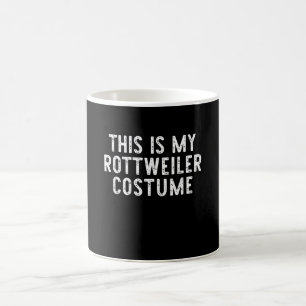 Caneca De Café Este É Meu Cachorro Rottweiler Costume Halloween
