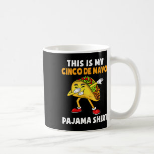 Caneca De Café Este É Meu Cinco De Mayo Pajama Camisa Pijama Boni