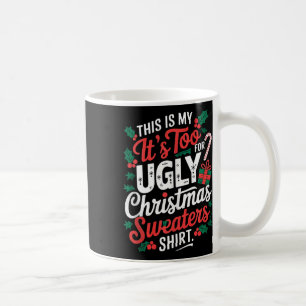 Caneca De Café Este É Meu Muito Quente Para Suéteres De Natal Fei