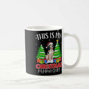 Caneca De Café Este É Meu Natal Pajama Inglês Cachorro Xma