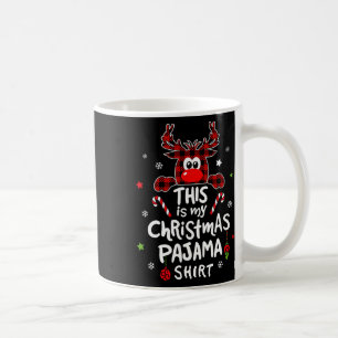 Caneca De Café Este É Meu Pijama De Natal Diversão Renas De Natal