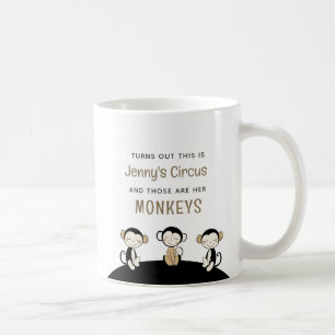 Caneca De Café Este É O Circo Que São Os Meus Macacos
