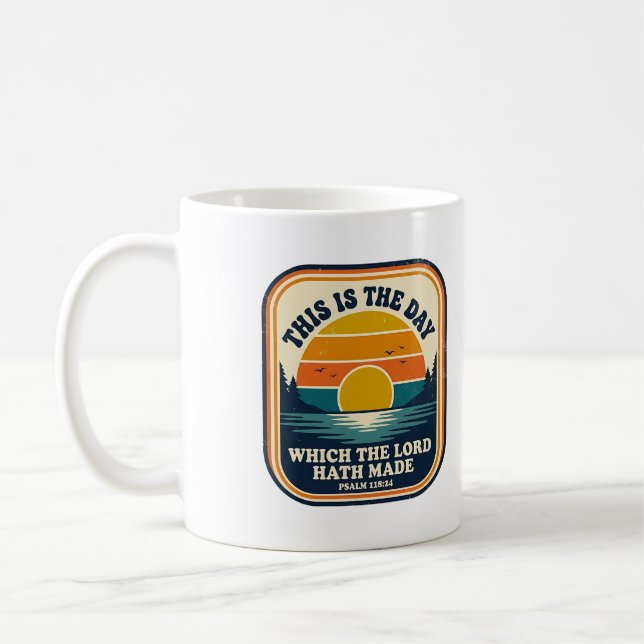 Caneca De Café Este É o Dia Salmo 118:24 (Esquerda)