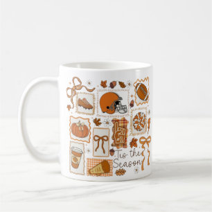 Caneca De Café 🍂 Este é o 🏈 Gráfico de Futebol da Queda da Esta