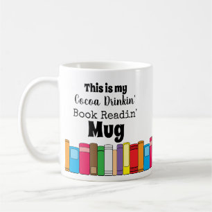 Caneca De Café Este é o meu Bebendo de cacau, Leitura de Livro