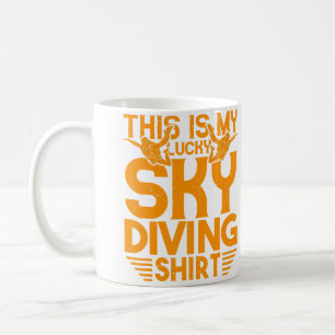 Caneca De Café Este É o Meu Céu de Paragliding Sortudo de Paragli