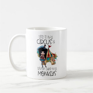 Caneca De Café este é o meu circo estes são os meus macacos
