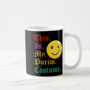 Caneca De Café Este é o meu disfarce de Purim engraçado judaico